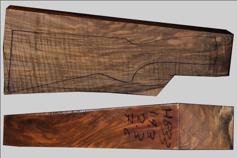 Turkish Walnut Shotgun Blank (#HB33)