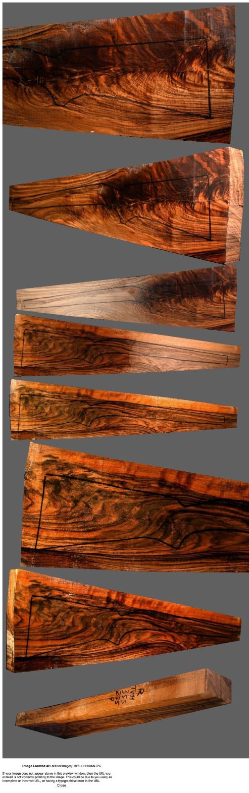 Turkish Walnut Rifle Blank (#TV11)