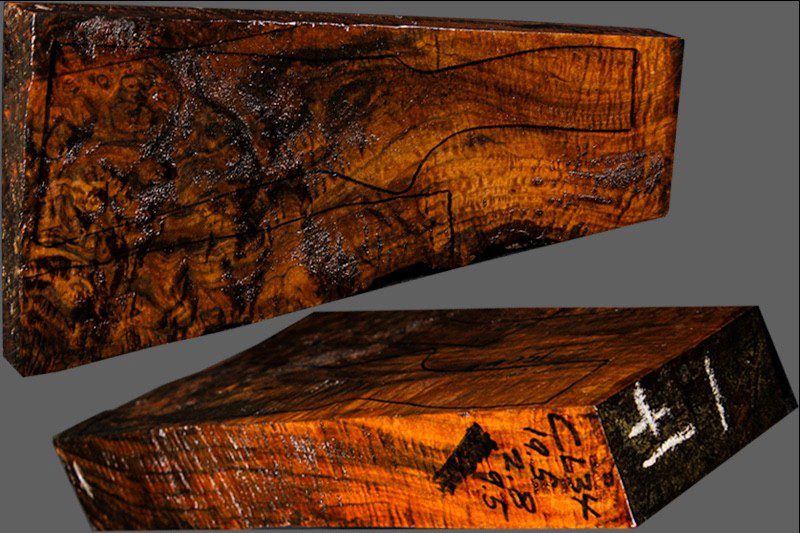 Exhibition Claro Walnut Shotgun Blank (#CL34)