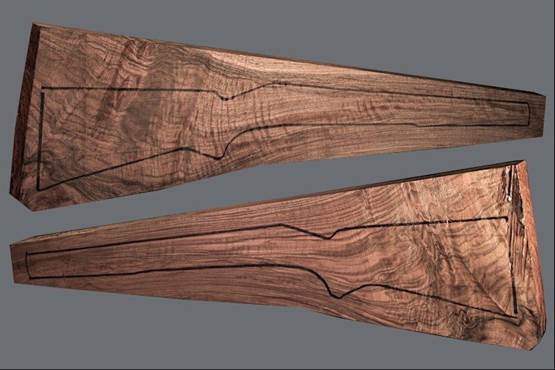 Turkish Walnut Rifle Blank (#JA271)