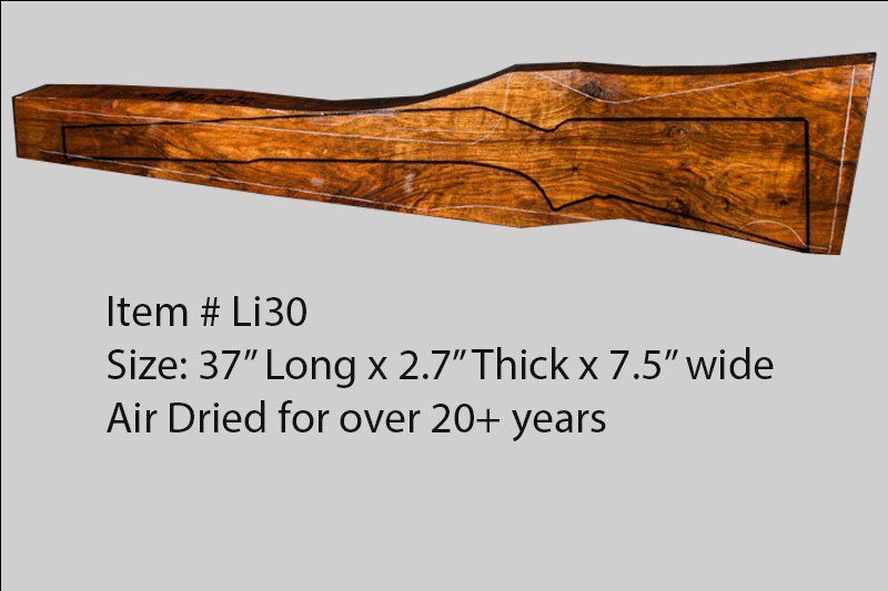 Turkish Walnut Rifle Blank (#LI30)