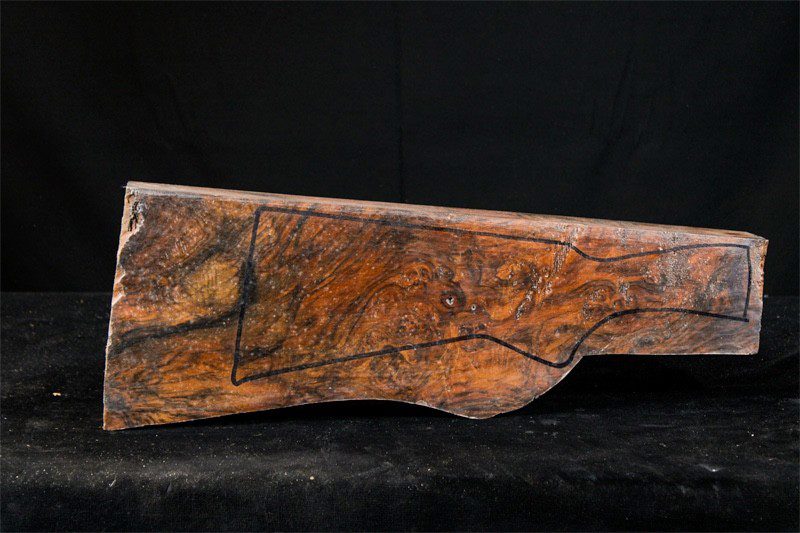 Turkish Walnut Shotgun Blank (#ZS48)