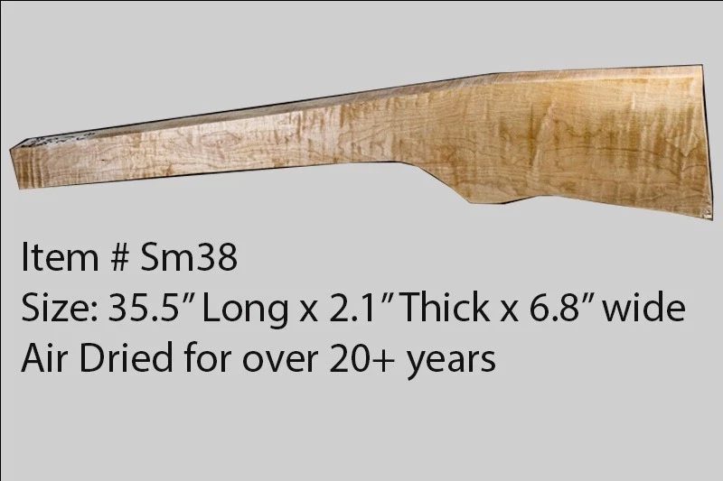Sugar Maple Rifle Blank (#sm38)