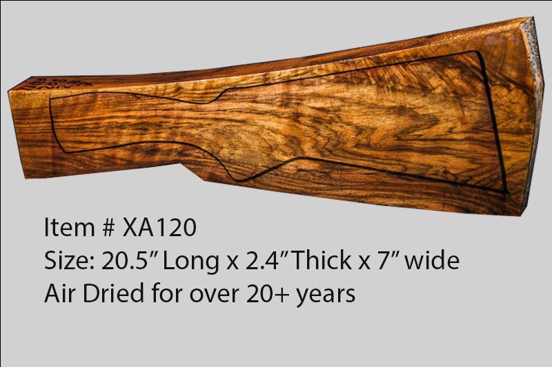 Turkish Walnut Shotgun Blank (#XA120)