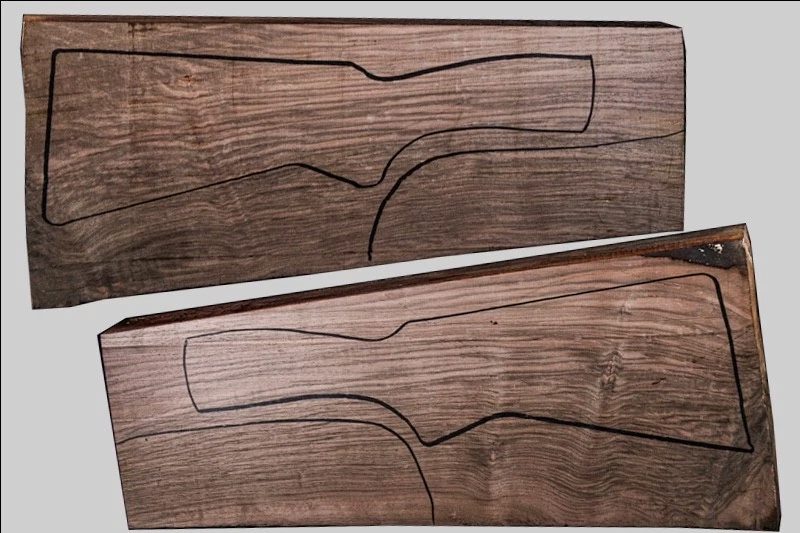 Turkish Walnut Shotgun Blank (#hb67)