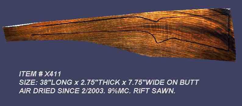 Turkish Walnut Rifle Blank (#x411)