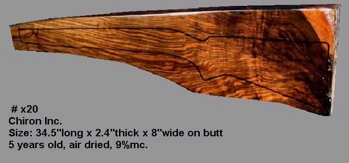 Turkish Walnut Rifle Blank (#x20)