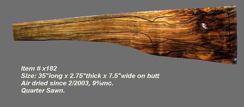 Turkish Walnut Rifle Blank (#x182)