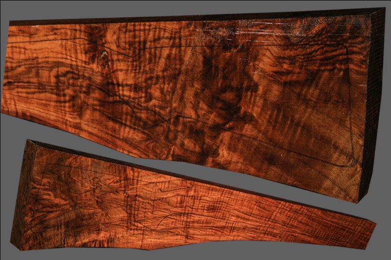 Exhibition Turkish Walnut Rifle Blank (#JA64)