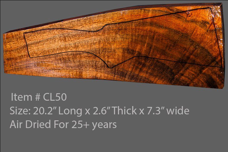 Claro Walnut Shotgun Blank (#CL50)