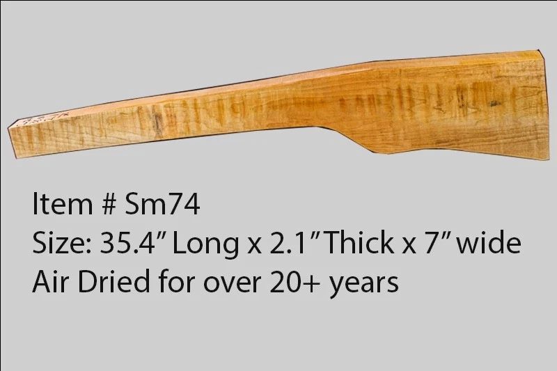 Sugar Maple Rifle Blank (#sm74)