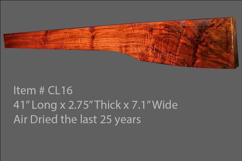 Claro Walnut Rifle Blank (#CL16)
