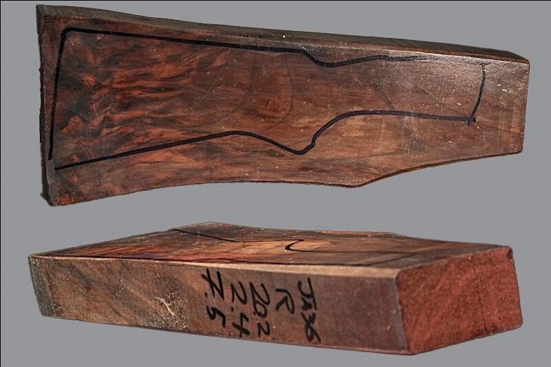 Turkish Walnut Shotgun Blank (#JA36)