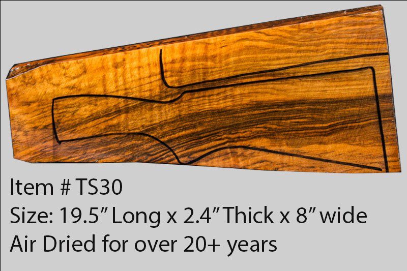 Turkish Walnut Shotgun Blank (#TS30)