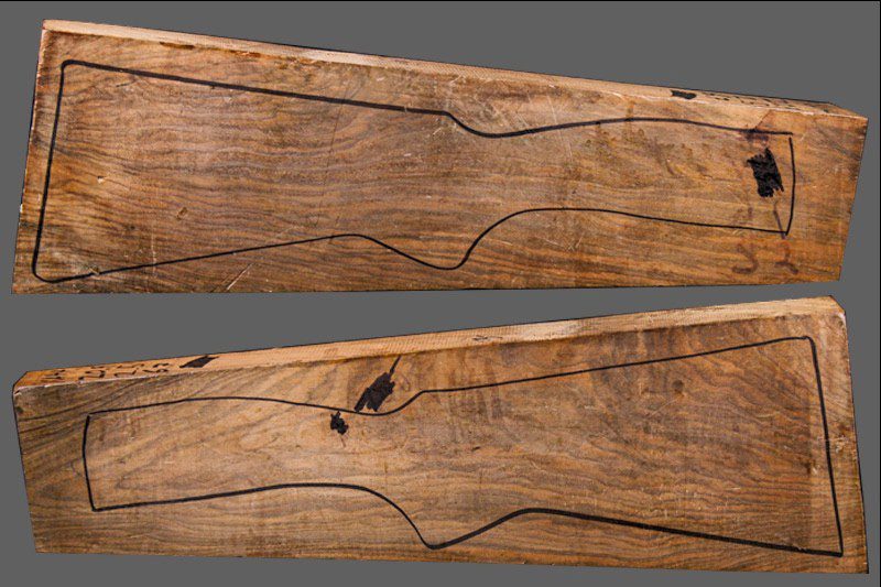 Turkish Walnut Shotgun Blank (#XA44)
