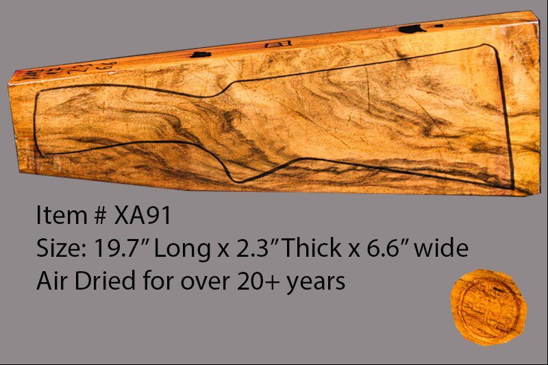 French Walnut Shotgun Blank (#XA91)
