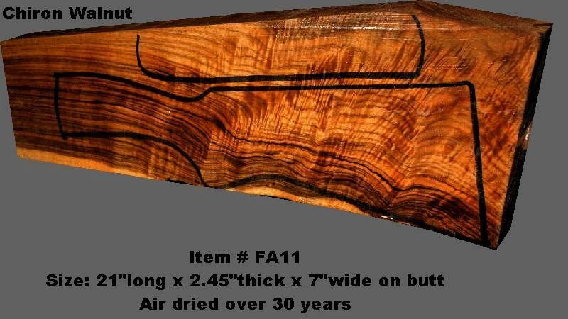 French Walnut Shotgun Blank (#FA11)