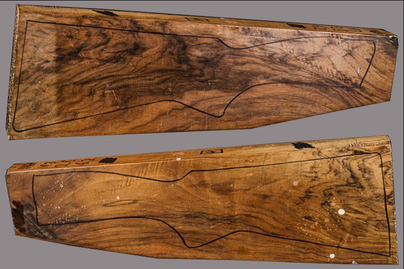 Turkish Walnut Shotgun Blank (#XA64)