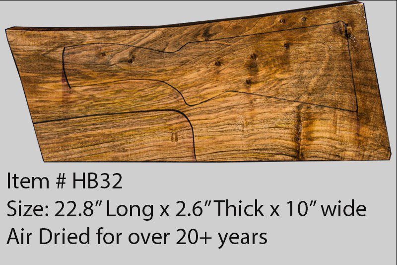 Turkish Walnut Shotgun Blank (#HB32)