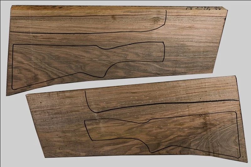 Turkish Walnut Shotgun Blank (#hb7)