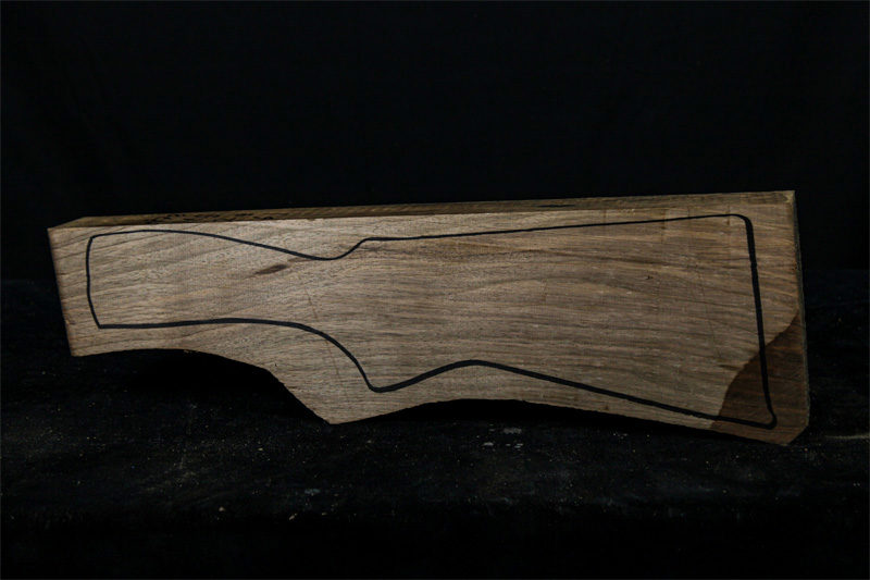 Turkish Walnut Shotgun Blank (#hb78)