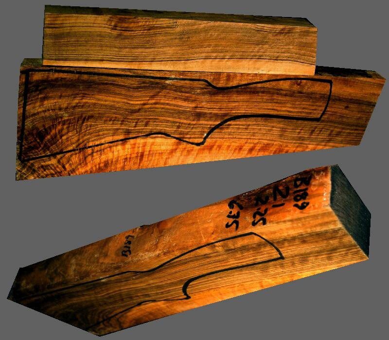 Turkish Walnut Shotgun Blank (#B189)