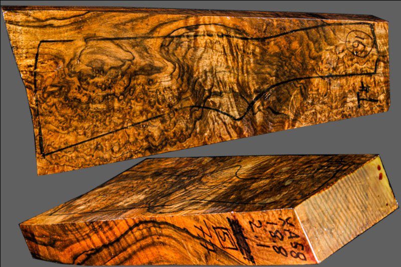Exhibition Turkish Walnut Shotgun Blank (#XA58)