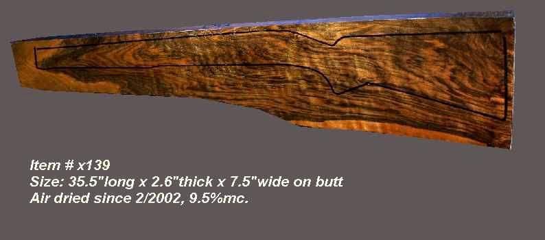 Turkish Walnut Rifle Blank (#x139)
