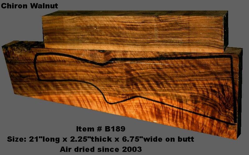 Turkish Walnut Shotgun Blank (#B189)