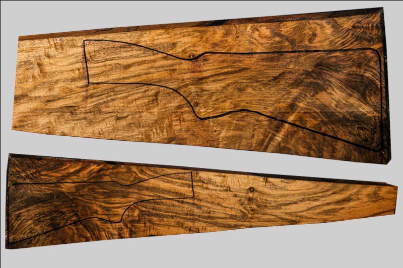 Turkish Walnut Shotgun Blank (#JA42)